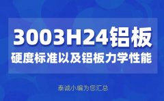 3003h24鋁板硬度標(biāo)準(zhǔn)以及鋁板力學(xué)性能